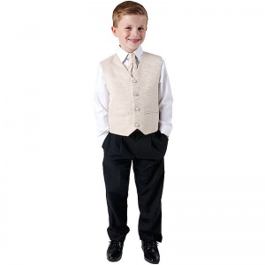 Boys Champagne Waistcoat Suit | Boys Wedding Suit | Page Boy Suit ...